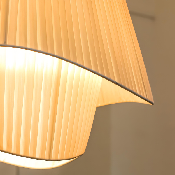 Golf Stoffen Dubbele Lampenkap Plafondlamp Elegante Zachte Verlichting voor Elke Kamer-Hanging Lamp-DeWoonVallei-DeWoonVallei