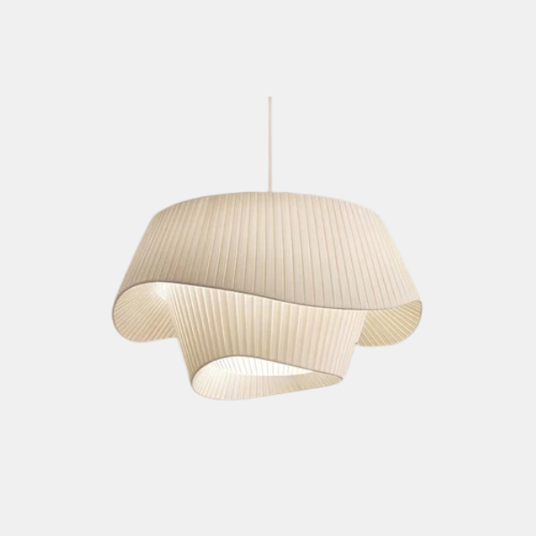Golf Stoffen Dubbele Lampenkap Plafondlamp Elegante Zachte Verlichting voor Elke Kamer-Hanging Lamp-DeWoonVallei-DeWoonVallei