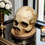Gothic Skull Messhouder Donker Handgemaakt Decoratief & Functioneel Messopslag-Dinnerware-DeWoonVallei-DeWoonVallei
