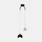 Gouden Nordische Hanglamp Zachte Sfeer voor Elegante Woningen-Hanging Lamp-DeWoonVallei-Zwart-Warm-DeWoonVallei