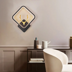 Gouden Zwarte Hert LED Wandlamp met Warm Wit Licht voor Slaapkamer en Hal-Wall Light-DeWoonVallei-DeWoonVallei
