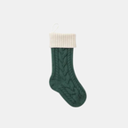 Grote Kabelgebreide Kerstsok met Feestelijke Charme voor Vakantiedecoratie-Christmas Decorations-DeWoonVallei-DeWoonVallei