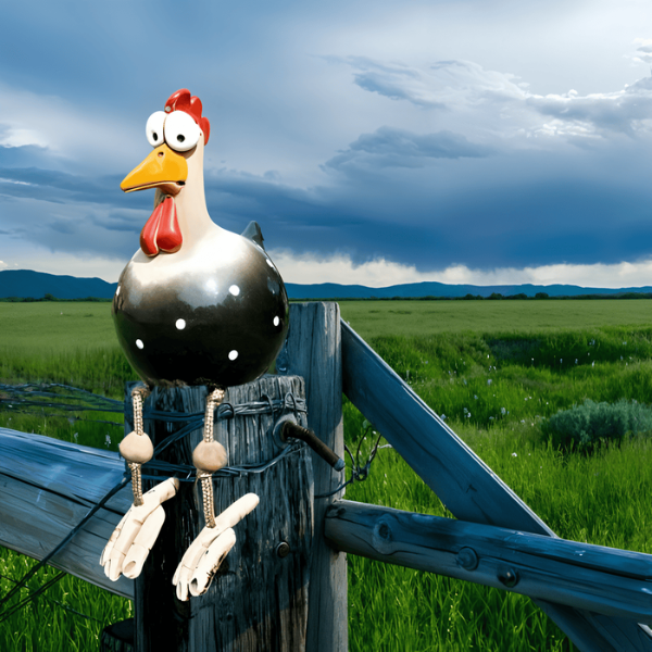 Grote-Ogen Haan Tuinbeeld Weerbestendig Resin Decoratief Beeld-Decor-DeWoonVallei-DeWoonVallei