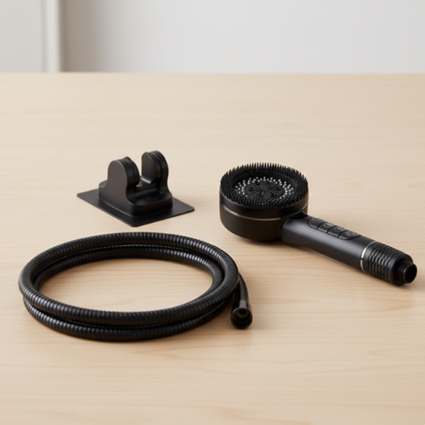 Handdouche 4 Modi Hoge Druk met Ingebouwd Filter-Bathroom Accessories-DeWoonVallei-Complete set-DeWoonVallei