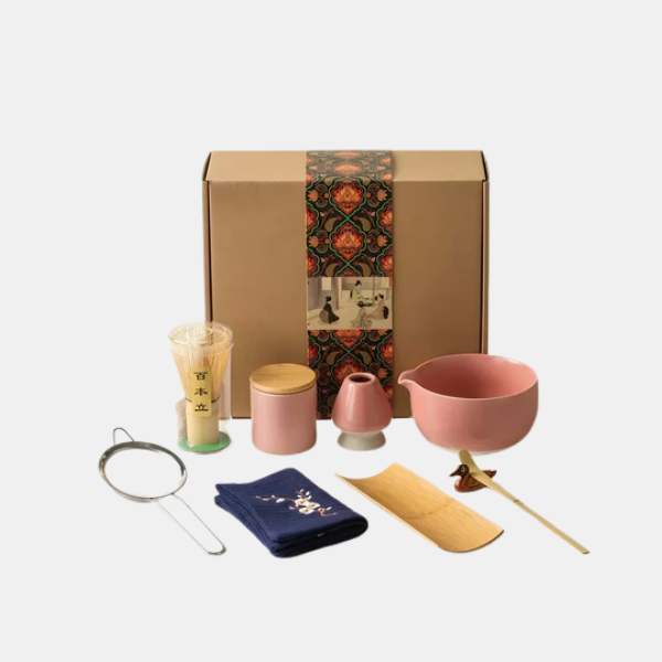 Handgemaakt Keramisch Matcha Theeset Complete Set voor Mindful Theerituelen-Keukenset-DeWoonVallei-DeWoonVallei