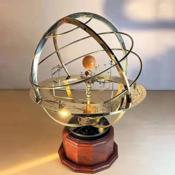Handgemaakt Koperen Zonnestelsel Orrery Model Vintage Display voor Thuis en Studie-Decoration-DeWoonVallei-DeWoonVallei