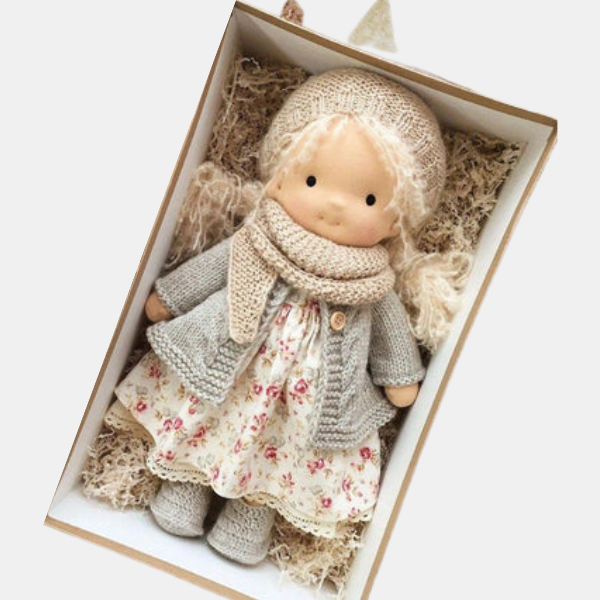 Handgemaakte Katoenen Knuffelpop met Zachte Wol en Hypoallergeen Comfort voor Kinderen-Knuffelpop-DeWoonVallei-DeWoonVallei