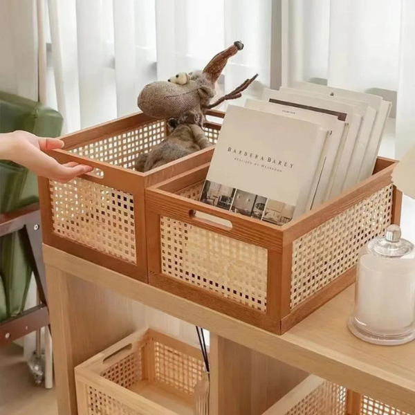 Handgemaakte Stroopslagdoos voor Elegante en Stijlvolle Natuurlijke Huisorganisatie-Storage Organization-DeWoonVallei-DeWoonVallei