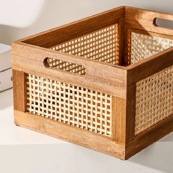 Handgemaakte Stroopslagdoos voor Elegante en Stijlvolle Natuurlijke Huisorganisatie-Storage Organization-DeWoonVallei-DeWoonVallei