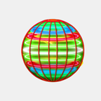 Handgestuurde LED Vliegende Bal Speelgoed Interactieve Hover Globe voor Kinderen-Flying Ball-DeWoonVallei-Rood-DeWoonVallei