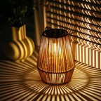 Handgeweven Solar Tuinlamp Waterdicht Buitenverlichting voor Gezellige Sfeer-Tuinlamp-DeWoonVallei-DeWoonVallei