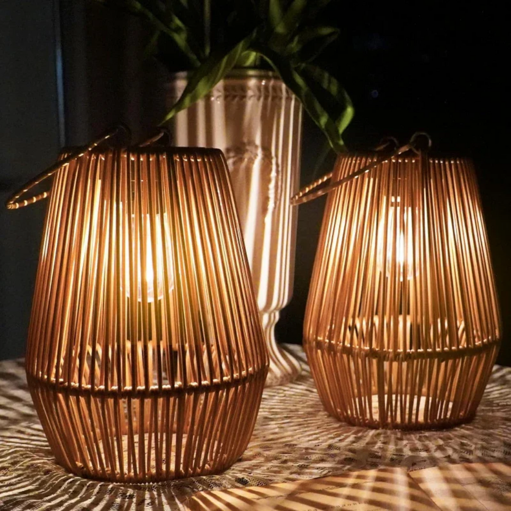 Handgeweven Solar Tuinlamp Waterdicht Buitenverlichting voor Gezellige Sfeer-Tuinlamp-DeWoonVallei-DeWoonVallei
