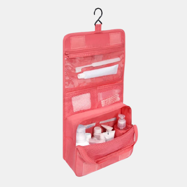 Hangende Make-up Organizer Opvouwbare Reistas Waterdicht en Praktisch-Accessories-DeWoonVallei-Roze-DeWoonVallei