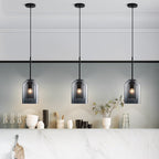 Hanglamp met Dubbel Glas – Modern Mid-Century Design voor Warme en Sfeervolle Verlichting-Ceiling Lamp-DeWoonVallei-DeWoonVallei