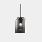 Hanglamp met Dubbel Glas – Modern Mid-Century Design voor Warme en Sfeervolle Verlichting-Ceiling Lamp-DeWoonVallei-DeWoonVallei