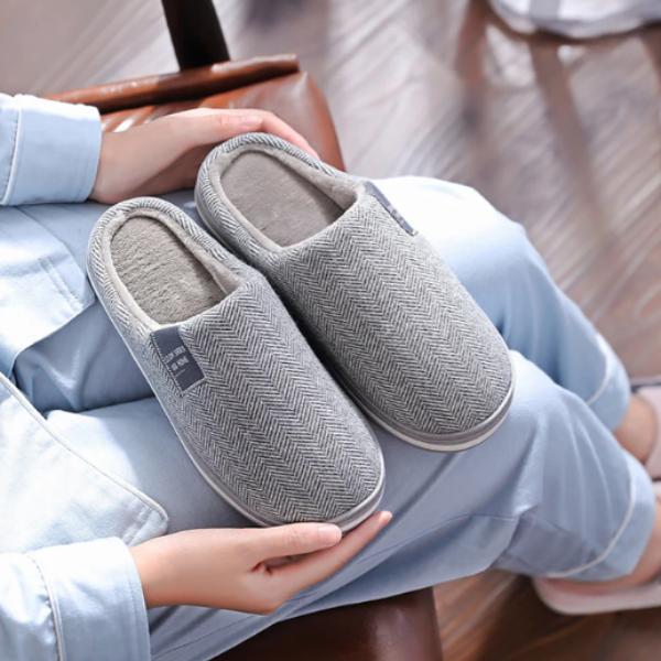 Heren Verwarmde Pluche Pantoffels Warme Comfort & Handsfree Gemak-Gentlemens Feet Nieuw-DeWoonVallei-DeWoonVallei