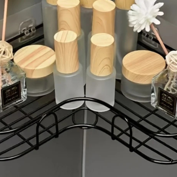 Hoekwandplank voor Badkamer Stijlvol, Praktisch en Ruimtebesparend Gebruik-Bathroom organizer-DeWoonVallei-DeWoonVallei