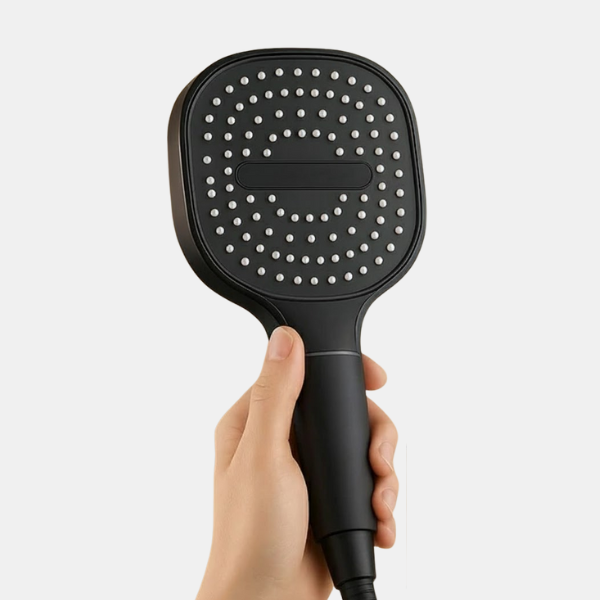 Hogedruk Douchekop met Turbo Waterstroom en Geavanceerde Filtratie voor Gezondere Huid en Haar-Bathroom Accessories-DeWoonVallei-Gitzwart-DeWoonVallei