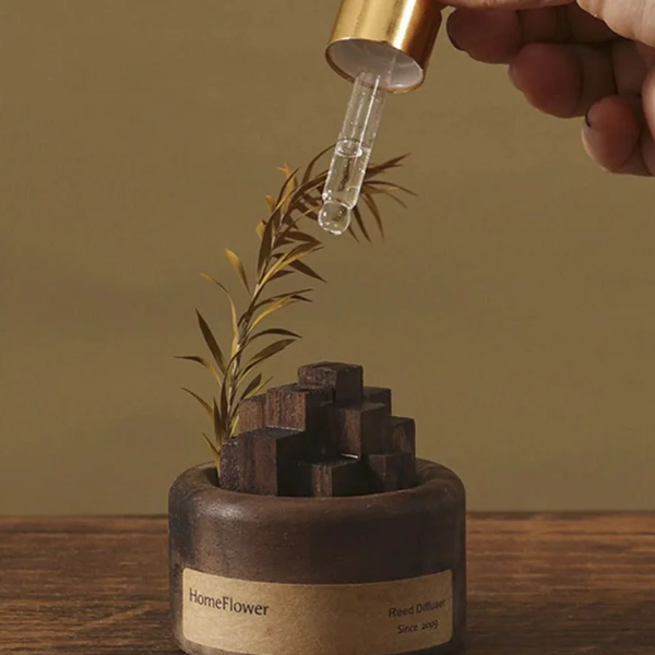 Houten Aromatherapie Diffuser Natuurlijke Passieve Essentiële Olie Verspreider voor Ontspanning en Slaap-Reed Diffuser Sticks-DeWoonVallei-DeWoonVallei