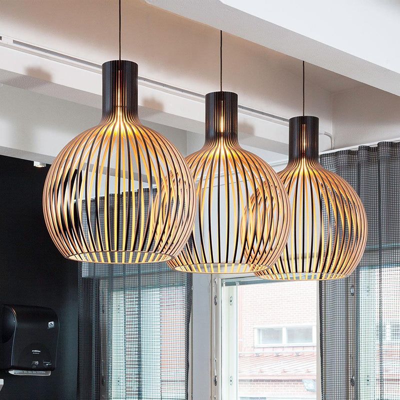 Houten Hanglamp – Handgemaakt Design met Verstelbare Hoogte-Ceiling Lamp-DeWoonVallei-DeWoonVallei