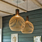Houten Hanglamp – Handgemaakt Design met Verstelbare Hoogte-Ceiling Lamp-DeWoonVallei-DeWoonVallei