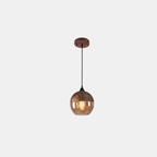 Houten Hanglamp met Glasgeschilderd Modern Elegante Verlichting-hanging lamp-DeWoonVallei-DeWoonVallei