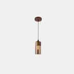 Houten Hanglamp met Glasgeschilderd Modern Elegante Verlichting-hanging lamp-DeWoonVallei-DeWoonVallei