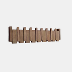 Houten Piano Wandkapstok – Elegante Wanddecoratie & Praktische Opberger-DeWoonVallei-Walnoot Hout-4 haken-DeWoonVallei