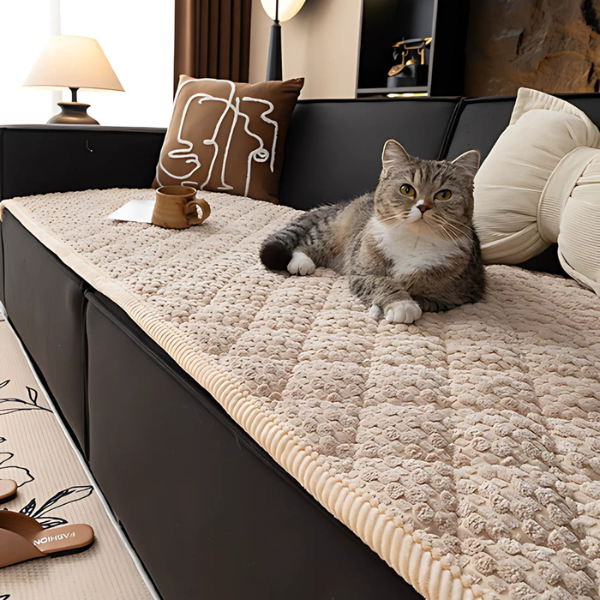 Huisdierbestendige Gewatteerde Bankhoes Textuur en Comfort voor Huis en Huisdieren-Sofa Covers-DeWoonVallei-DeWoonVallei