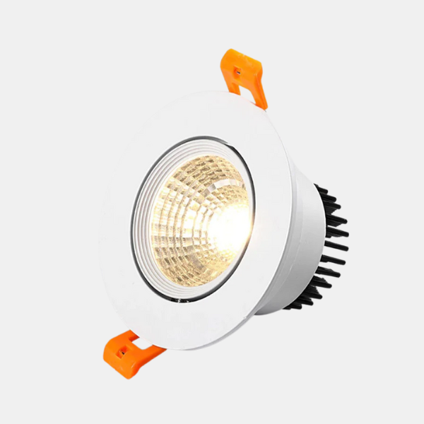 Inbouw Rond COB LED Spotlight Premium Metalen Ontwerp met Verstelbare Verlichting-LED Spotlights-DeWoonVallei-3W-Wit-DeWoonVallei