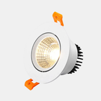 Inbouw Rond COB LED Spotlight Premium Metalen Ontwerp met Verstelbare Verlichting-LED Spotlights-DeWoonVallei-3W-Wit-DeWoonVallei