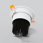 Inbouw Rond COB LED Spotlight Premium Metalen Ontwerp met Verstelbare Verlichting-LED Spotlights-DeWoonVallei-DeWoonVallei