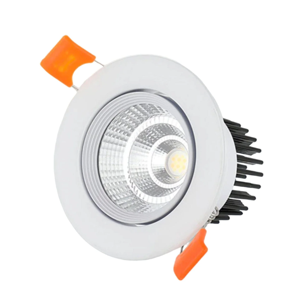Inbouw Rond COB LED Spotlight Premium Metalen Ontwerp met Verstelbare Verlichting-LED Spotlights-DeWoonVallei-DeWoonVallei