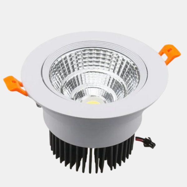 Inbouw Rond COB LED Spotlight Premium Metalen Ontwerp met Verstelbare Verlichting-LED Spotlights-DeWoonVallei-DeWoonVallei