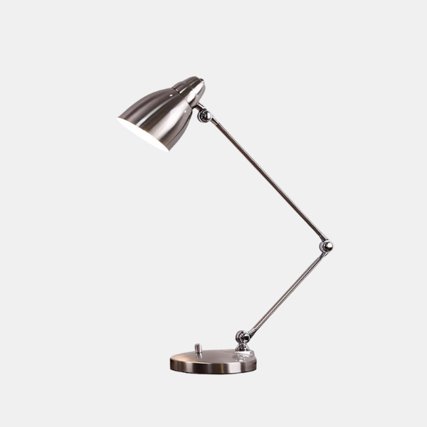 Industriële Flex Chrome Tafellamp Verstelbare Verlichting voor Werk en Wooncomfort-Table Lamp-DeWoonVallei-DeWoonVallei