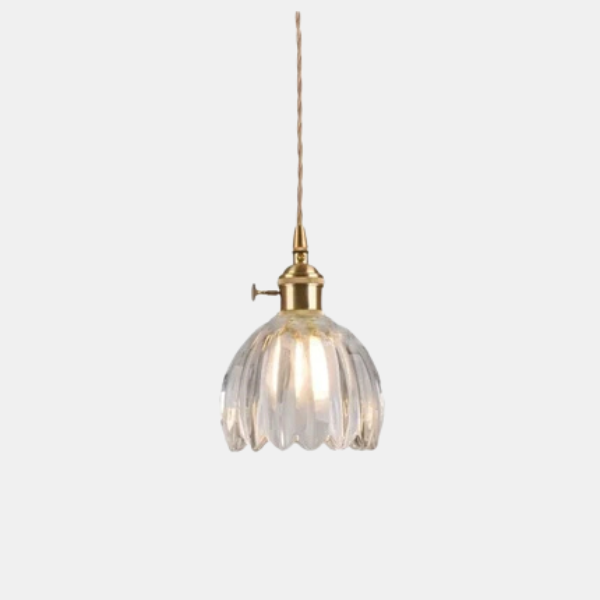 Japanse Retro Glazen Bloem Hanglamp Elegant Gezellig Harmonieuze Verlichting-Hanging Lamp-DeWoonVallei-DeWoonVallei