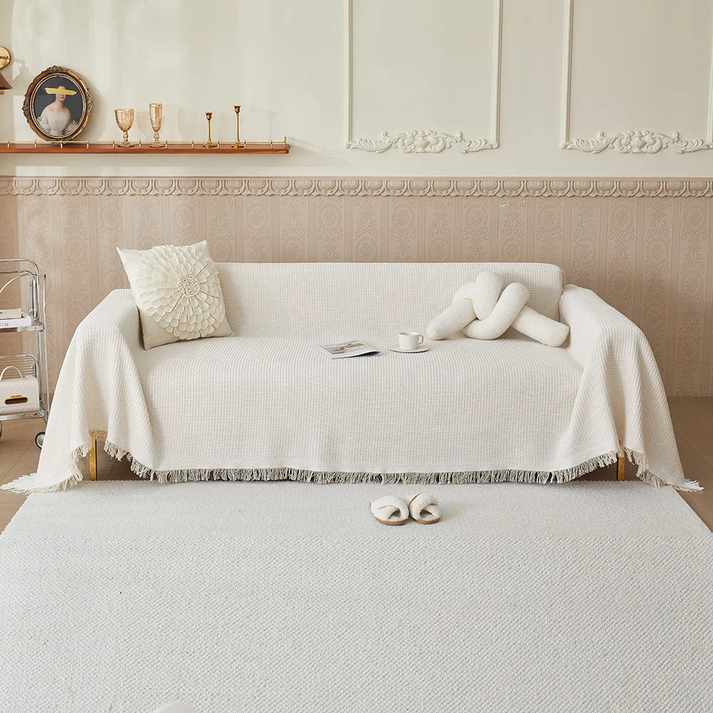 Katoenen Bankhoes – Ademend en Stijlvol Beschermhoes voor Sofa en Fauteuil-Home & Living-DeWoonVallei-DeWoonVallei