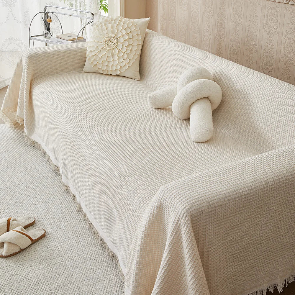 Katoenen Bankhoes – Ademend en Stijlvol Beschermhoes voor Sofa en Fauteuil-Home & Living-DeWoonVallei-DeWoonVallei