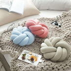 Katoenen Knopenkussen Handgeknoopt Comfort met Stijlvolle Ondersteuning-Throw Pillow-DeWoonVallei-DeWoonVallei