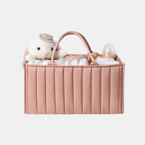 Katoenen Luiertas Opbergmand met Handvatten Veelzijdige & Stijlvolle Organizer voor Babybenodigdheden-Baby & Children-DeWoonVallei-DeWoonVallei