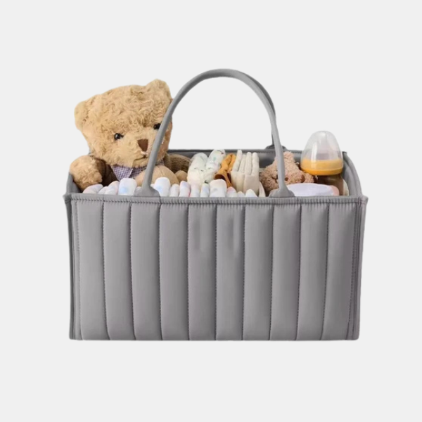 Katoenen Luiertas Opbergmand met Handvatten Veelzijdige & Stijlvolle Organizer voor Babybenodigdheden-Baby & Children-DeWoonVallei-DeWoonVallei