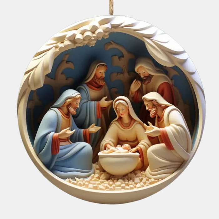Keramische Kerstbal – Duurzame Feestdecoratie met Tijdloze Charme en Warme Kersts-Decoraties-DeWoonVallei-1-DeWoonVallei