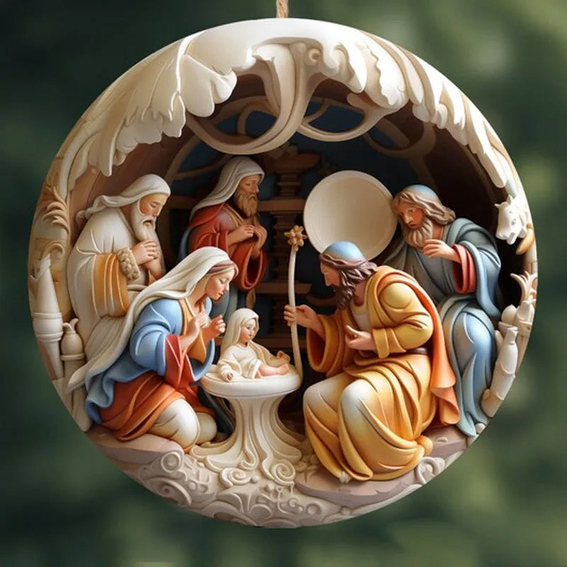 Keramische Kerstbal – Duurzame Feestdecoratie met Tijdloze Charme en Warme Kersts-Decoraties-DeWoonVallei-3-DeWoonVallei