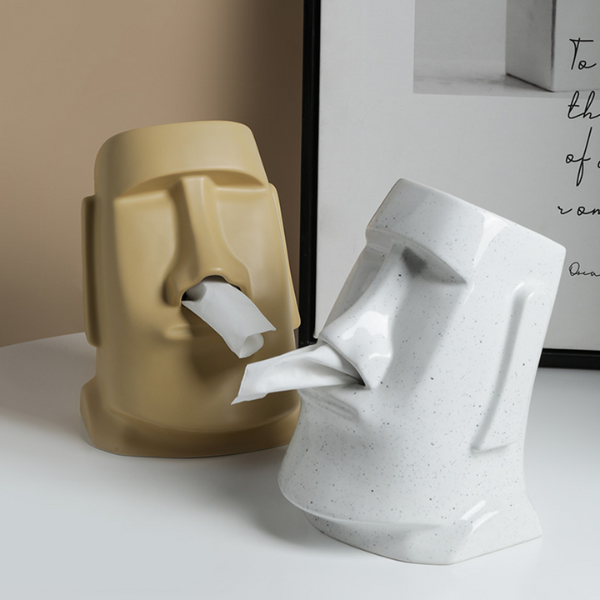 Keramische Nordic Tissue Box Houder Stijlvolle Decoratieve Opslag-Facial Tissue Holders-DeWoonVallei-Bruin-DeWoonVallei