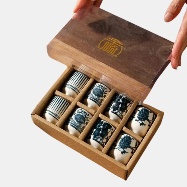 Keramische Sakeset Japanse Stijl voor Elegante Sake Servering Thuis-dinnerware-DeWoonVallei-Sakeset A-DeWoonVallei