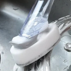 Keukenspoelborstel met siliconen handvat en zeeppompje voor gemakkelijk afwassen-Cleaning Materials-DeWoonVallei-DeWoonVallei