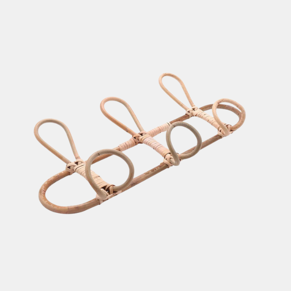 Kinder Rieten Wandhaak Organizer Natuurlijke Stijl voor Gemakkelijke Kamerorganisatie-Baby & Children-DeWoonVallei-DeWoonVallei