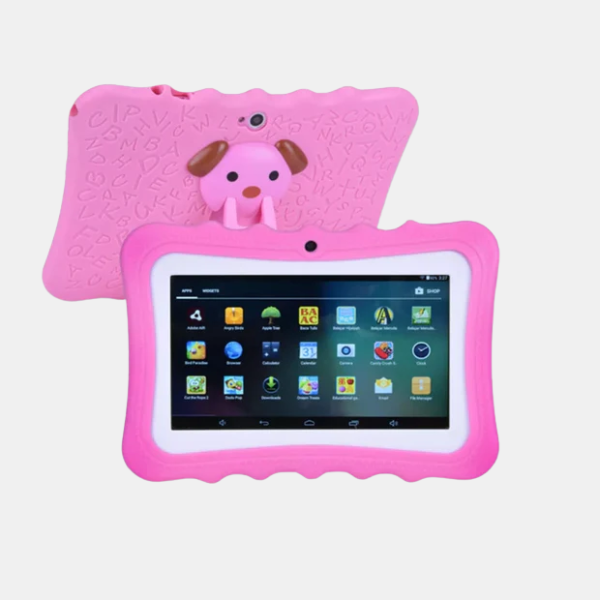 Kinderen Schokbestendig Educatief Tablet met Beschermhoes en Ouderlijk Toezicht-Tablets-DeWoonVallei-Roze-DeWoonVallei