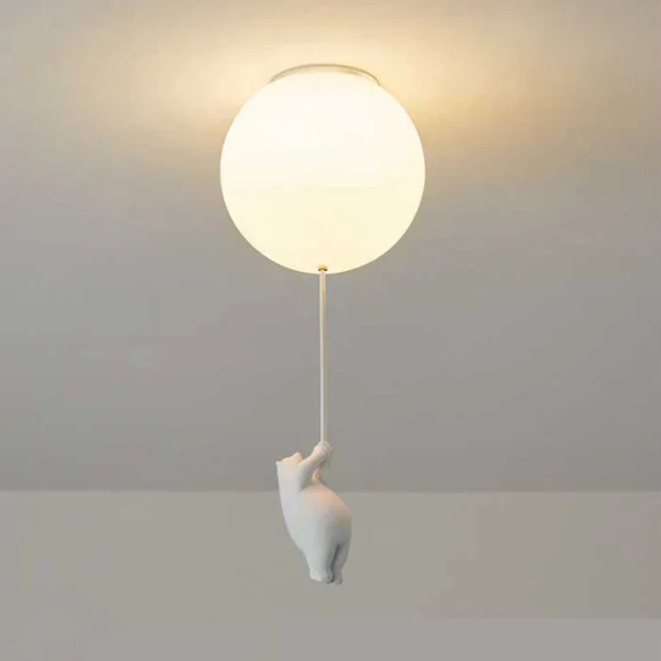 Kinderplafondlamp met Beer en Ballon Sfeervolle Hanglamp voor Gezellige Kamers-Plafondlamp-DeWoonVallei-DeWoonVallei