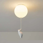 Kinderplafondlamp met Beer en Ballon Sfeervolle Hanglamp voor Gezellige Kamers-Plafondlamp-DeWoonVallei-DeWoonVallei